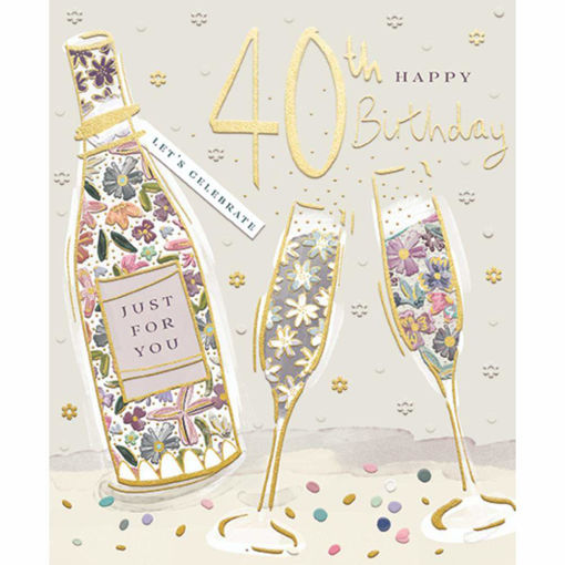 Picture of HAPPY 40TH BIRTHDAY CARD